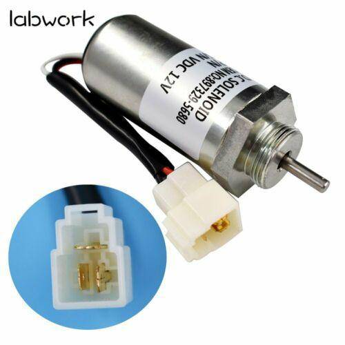 8973295680 New Fuel Shut Off Solenoid for Isuzu 3LD1 3LD24LE1 3LB1 4LB1 Engine Lab Work Auto