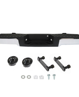labwork Chrome Complete Rear Steel Bumper Assembly Replacement for 2009 2010 2011 2012 2013 2014 F150