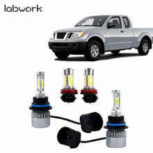 Load image into Gallery viewer, 9007 LED Headlight Hi-Lo+H11 Fog Light Bulbs 6000K for Nissan Frontier 05-18 NEW Lab Work Auto