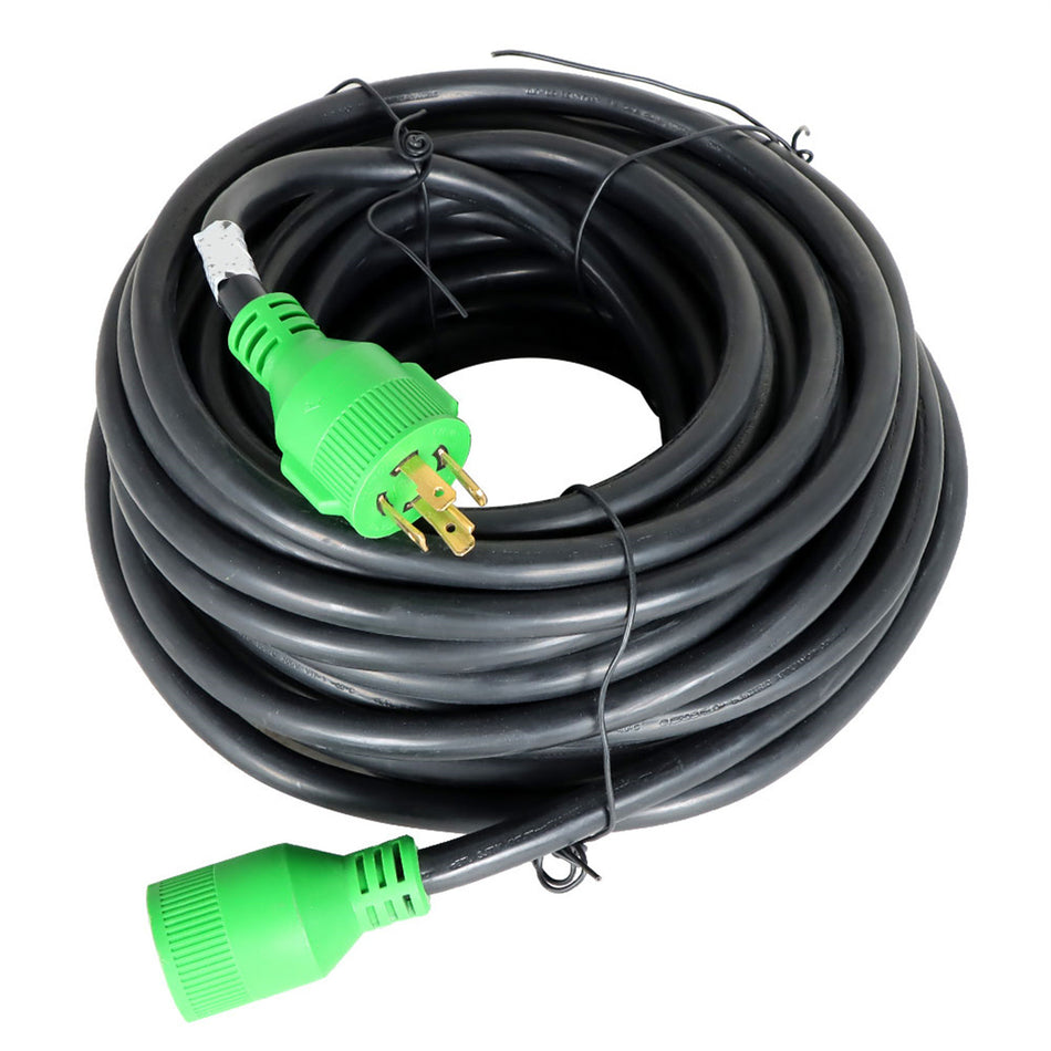 labwork 30A 75 Feet Generator Extension Cord L14-30P to L14-30R 125/250V Up to 7500W 10 Gauge SJTW Generator Cord 4 Prong