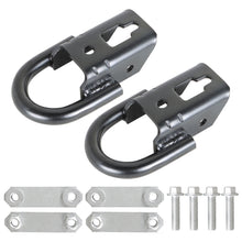 Load image into Gallery viewer, labwork 2 Pieces Front Black Tow Hooks with Hardwares Pair Replacement for 2009 2010 2011 2012 2013 2014 2015 2016 2017 2018 2019 2020 2021 F-150