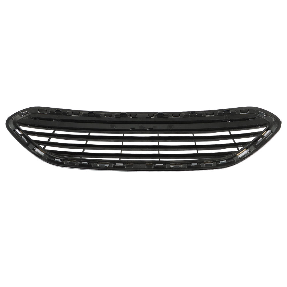 Front Bumper Upper Grille Black and Chrome Trim For 2014-2019 Ford Fiesta 4-Door