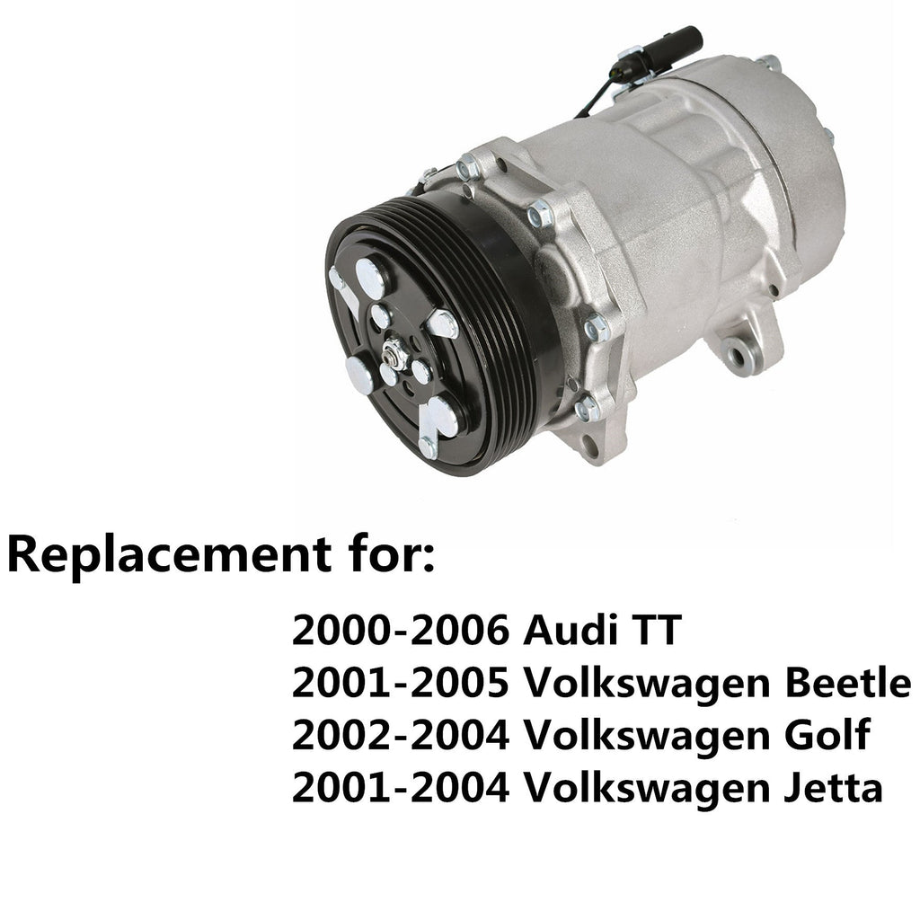 A/C Compressor 77554 For Audi TT,Quatro,Volkswagen Jetta,Golf Beetle Lab Work Auto 