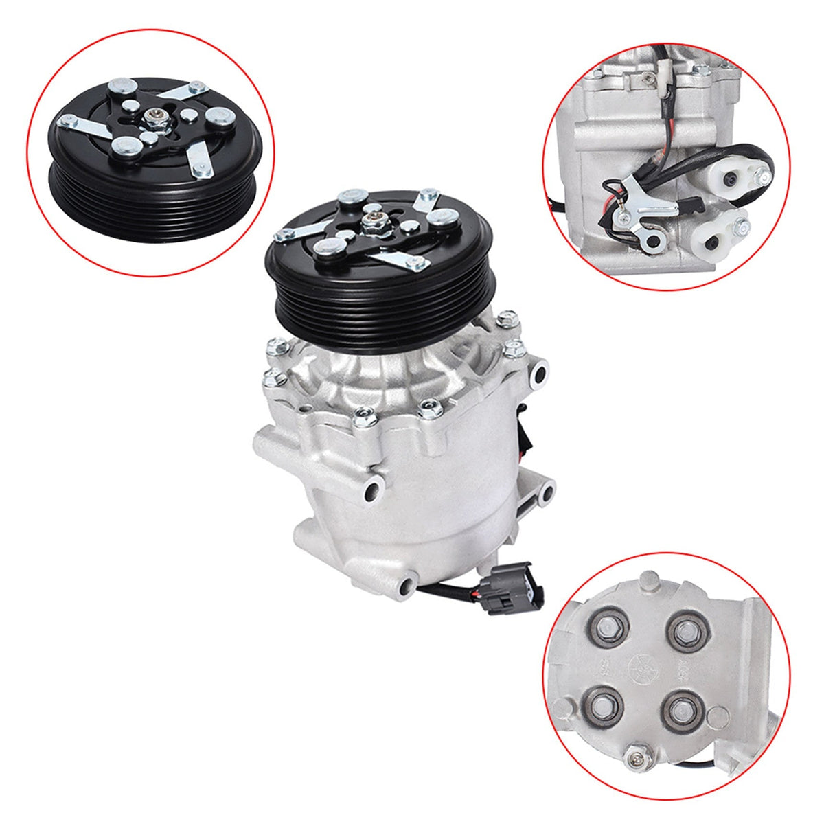 A/C Compressor Fit For Honda Civic 2002-2005 L4 1.7L 77613 CO 4914AC Lab Work Auto