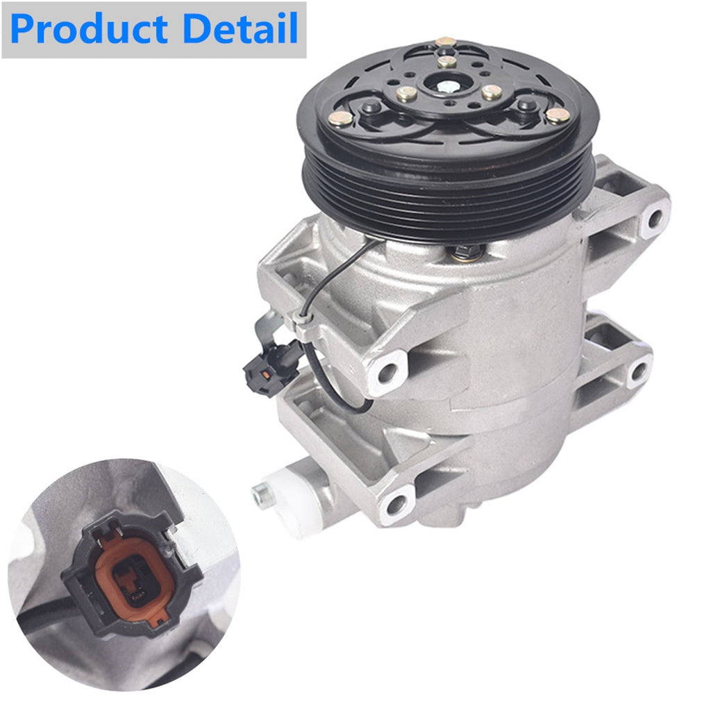 A/C Compressor and Clutch For 2002 2003 2004 2005 2006 Nissan Altima 2.5L Lab Work Auto