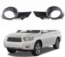 Load image into Gallery viewer, A Pair Front Bumper Fog Light Grille Cover Trim For 08-10 Toyota Highlander Lab Work Auto