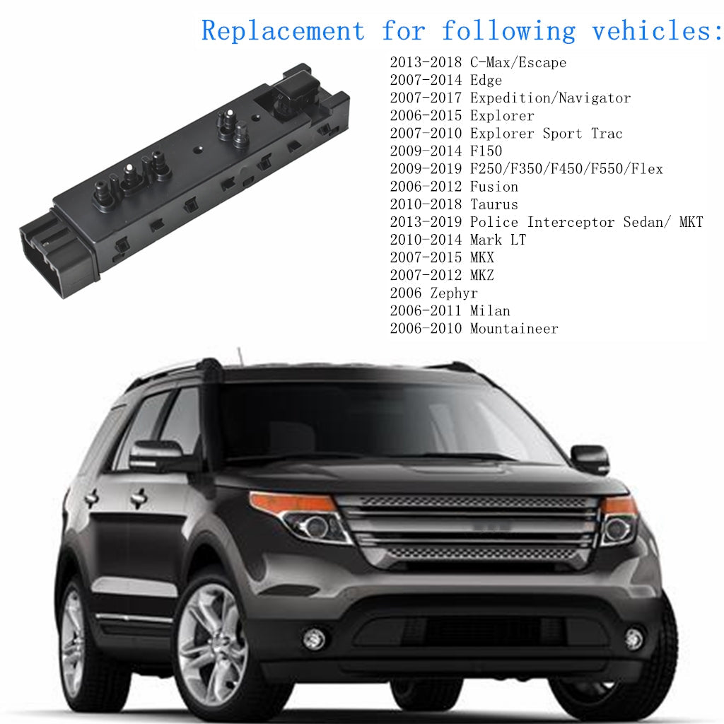 Adjustment Seat Switch Driver Side 9L3T14B709FAW For 06-15 Explorer 09-14 F150 - Lab Work Auto