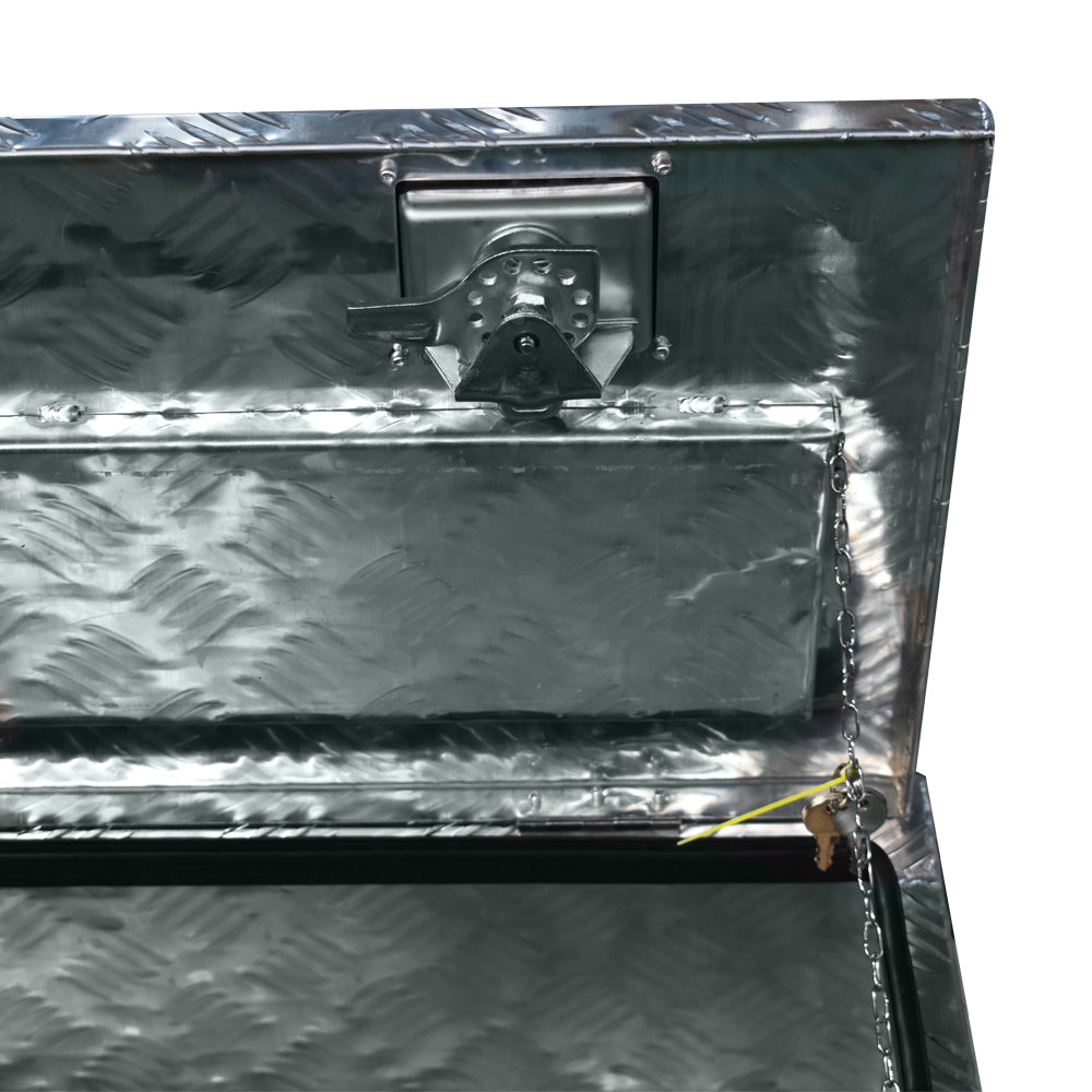Aluminum Diamond Plate Underbody Tool Box for Trailer Truck (36" x 16.9"x 17.9") Lab Work Auto