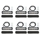 Amber 6 LED Car Truck Emergency Beacon Warning Hazard Flash Strobe Light 6pcs