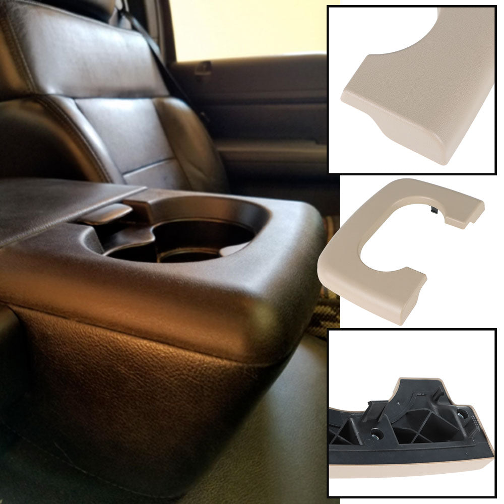 Beige Center Console Cup Holder Pad For Ford F150 1997 1998-2003 Lab Work Auto