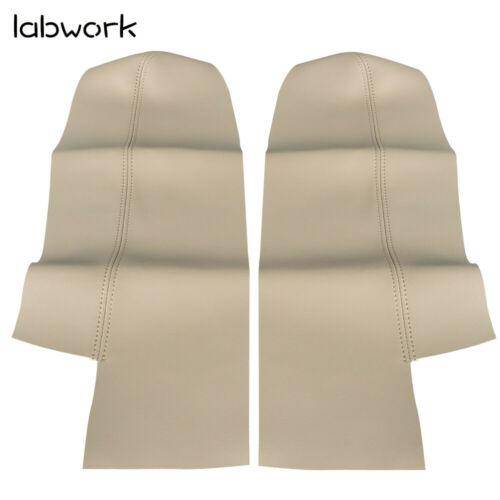 Beige Tan Front Door Panels Leather Armrest Cover For 2007-2012 Honda CR-V CRV Lab Work Auto