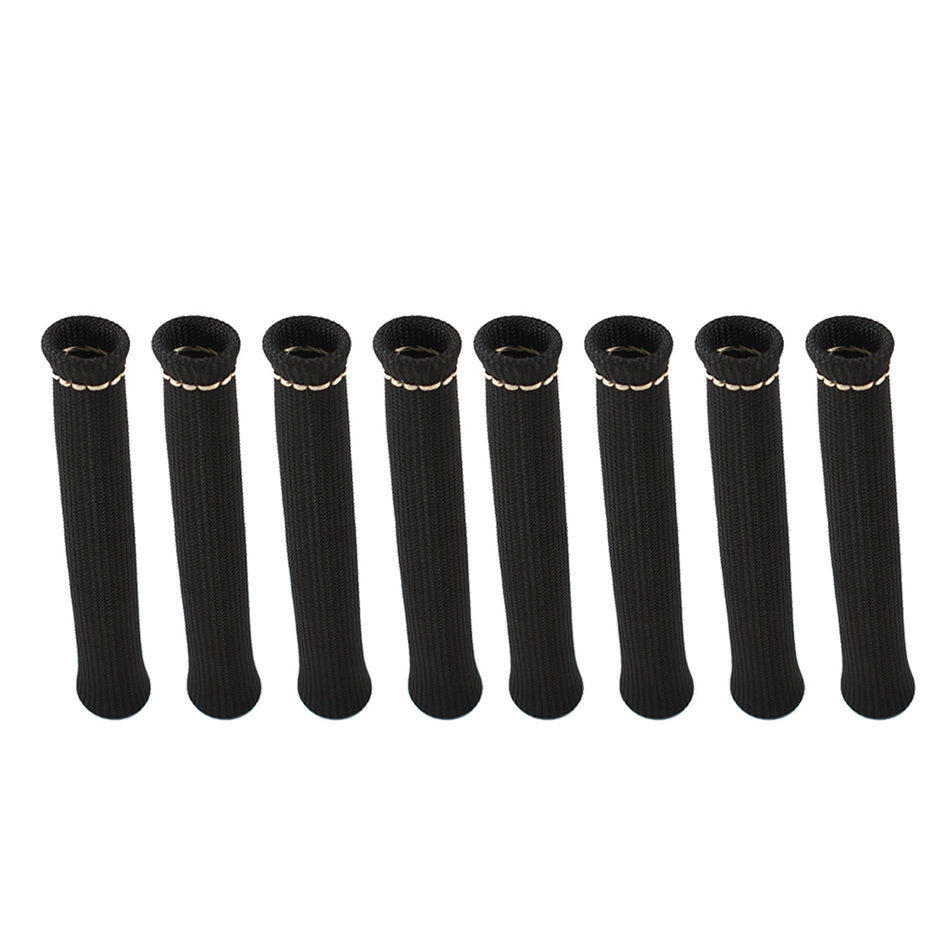 Black 1200° Spark Plug Wire Boot Heat Shield Protector Sleeve SBC BBC 454 350 Lab Work Auto