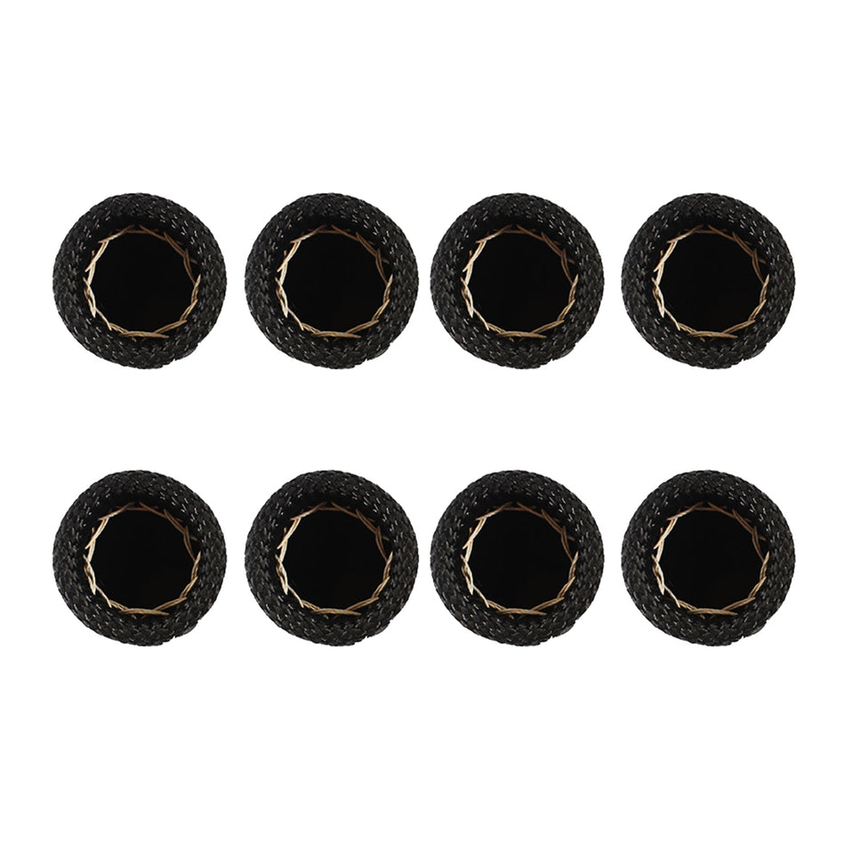 Black 1200° Spark Plug Wire Boot Heat Shield Protector Sleeve SBC BBC 454 350 Lab Work Auto
