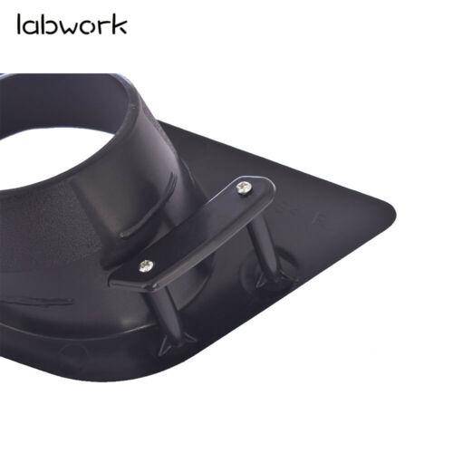 Black ABS Fog Lamp Light Bezel Ham Style Bumper Cover for 01-06 BMW E46 M3 Lab Work Auto