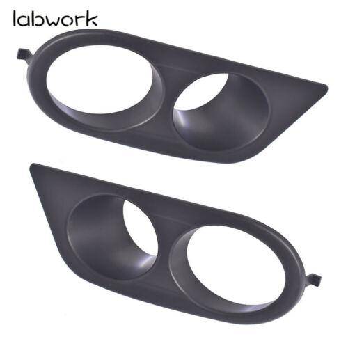 Black ABS Fog Lamp Light Bezel Ham Style Bumper Cover for 01-06 BMW E46 M3 Lab Work Auto