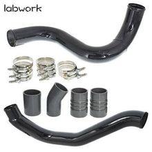 Load image into Gallery viewer, Black For 2003-2007 Ford 6.0L Powerstroke Turbo Intercooler Pipe and Boot Kit Lab Work Auto