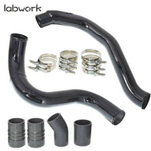 Load image into Gallery viewer, Black For 2003-2007 Ford 6.0L Powerstroke Turbo Intercooler Pipe and Boot Kit Lab Work Auto