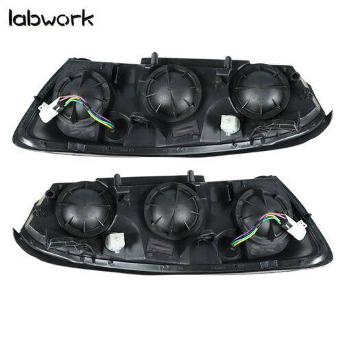 Black Housing Headlights For 2004-2008 Chevy Malibu Halogen Headlamps Right&Left Lab Work Auto