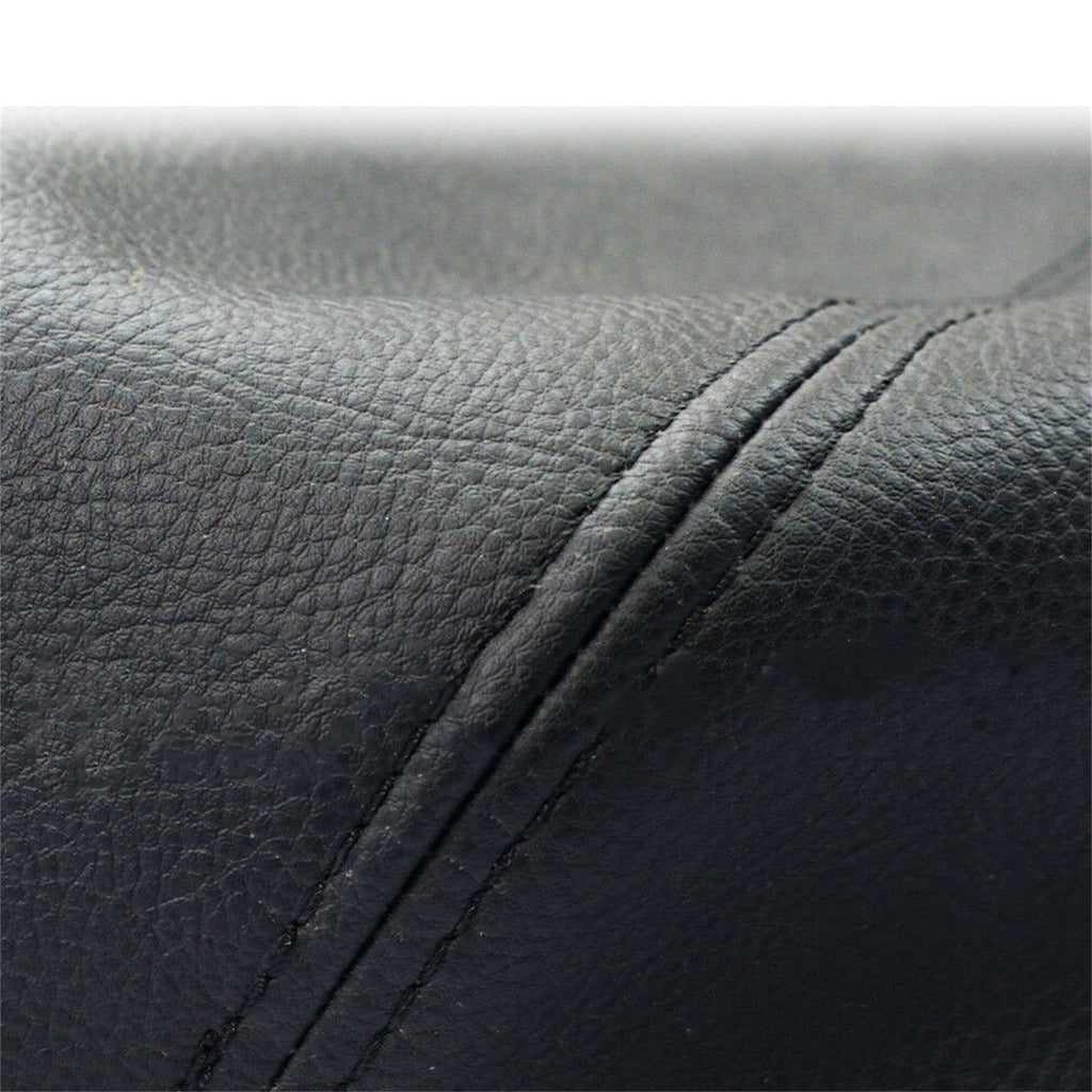 Black Leather Center Console Lid Armrest Cover Skin For 2011-2018 Ford Explorer Lab Work Auto