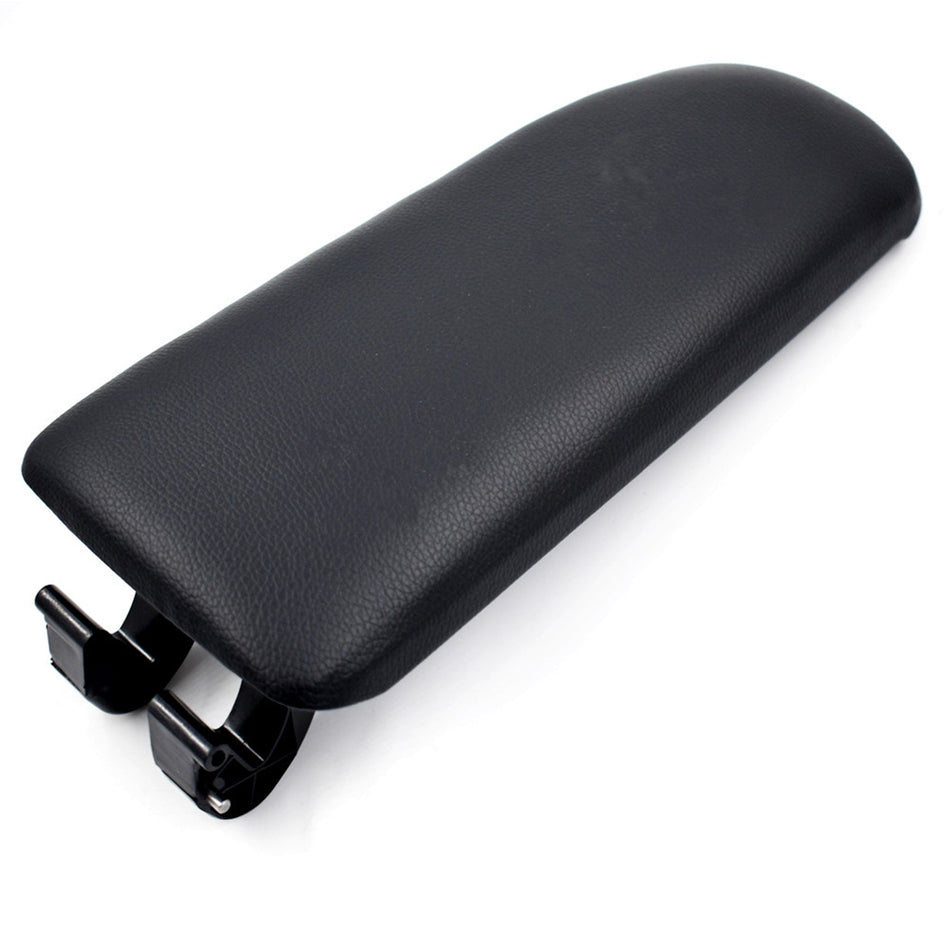 Black for 2004-2008 Audi A4 B7 Leather Armrest Center Box Console Lid Cover Lab Work Auto