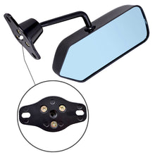 Load image into Gallery viewer, Car Racing Rearview Side Wing Mirrors Convex Glass X 2  Black Universal F1 Style Lab Work Auto