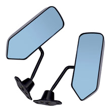 Load image into Gallery viewer, Car Racing Rearview Side Wing Mirrors Convex Glass X 2  Black Universal F1 Style Lab Work Auto
