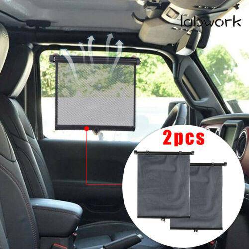Car Roll Curtain Visor RetractableAuto Side Window Baby Sun Shade Shield Cover Lab Work Auto