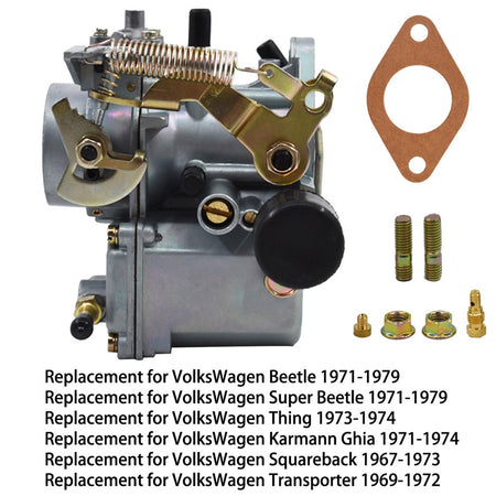 Carb Carburetor For VW 34 PICT-3 12V Electric Choke 1600CC 113129031K Lab Work Auto