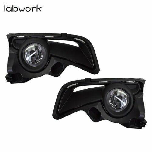 Clear Fog Light Front Bumper Lamps+Wiring+Switch For 17 18 19 Toyota Highlander Lab Work Auto