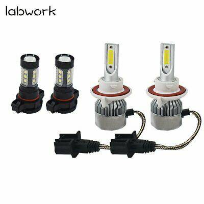Combo Pack H13 9008 LED Headlight+5202 Fog Light Bulbs for 08-12 Ford Escape New Lab Work Auto