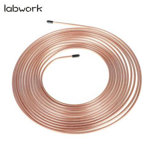 Copper coated Brake Line Tubing Kit 25 ft 3/16" Lab Work Auto 
