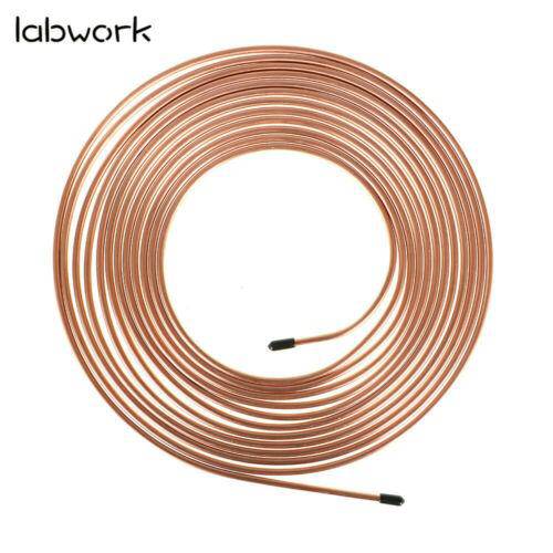 Copper coated Brake Line Tubing Kit 25 ft 3/16" Lab Work Auto 