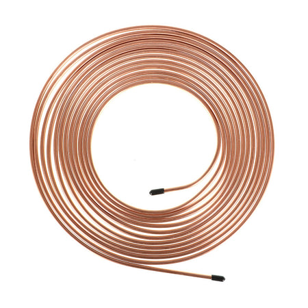 Copper coated Brake Line Tubing Kit 25 ft 3/16" Lab Work Auto 