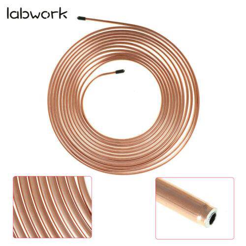 Copper coated Brake Line Tubing Kit 25 ft 3/16" Lab Work Auto 
