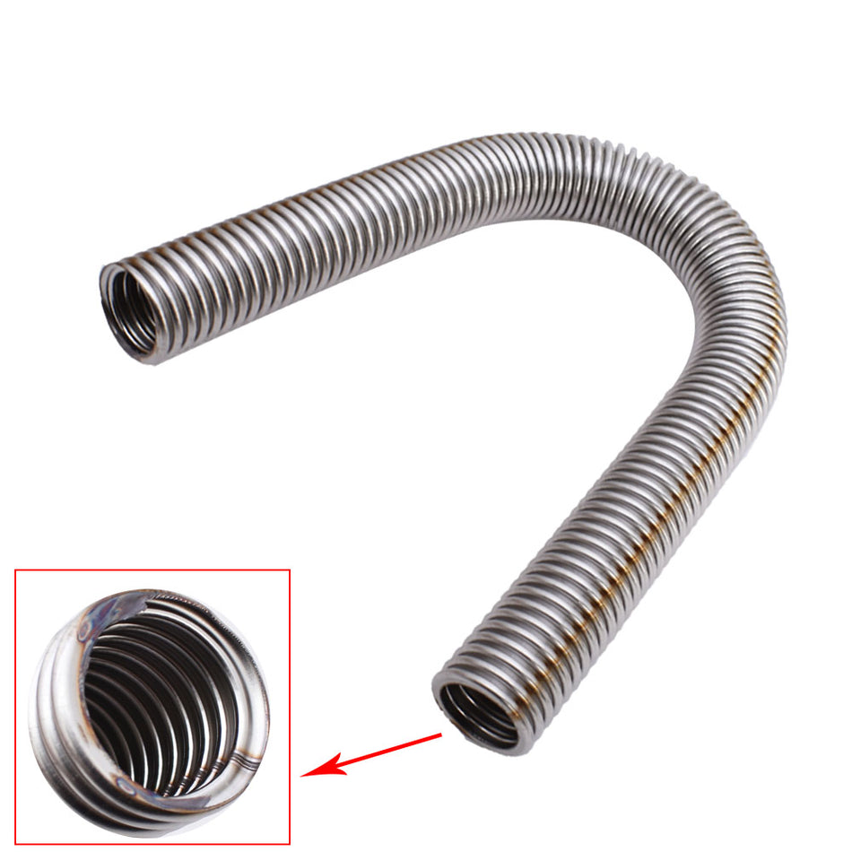 Labwork 24" Flexible Stainless Steel Upper or Lower Radiator Hose Kit W/Caps