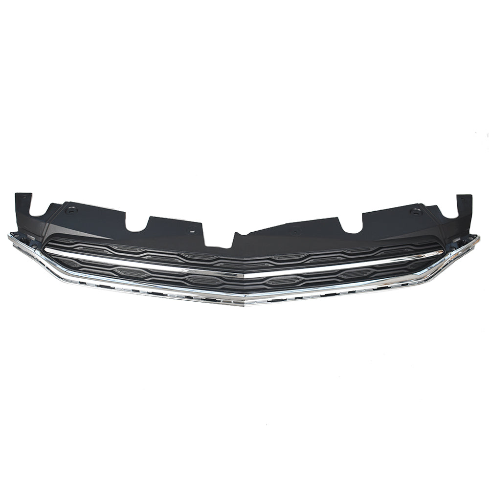 Front Upper Hood Grille For ChevroletEquinox Grill Chrome And Black 2016 - 2017