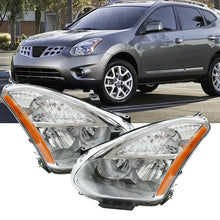 Load image into Gallery viewer, Labwork Chrome Headlights Assembly Clear Left+Right For 2008-2013 Nissan Rogue
