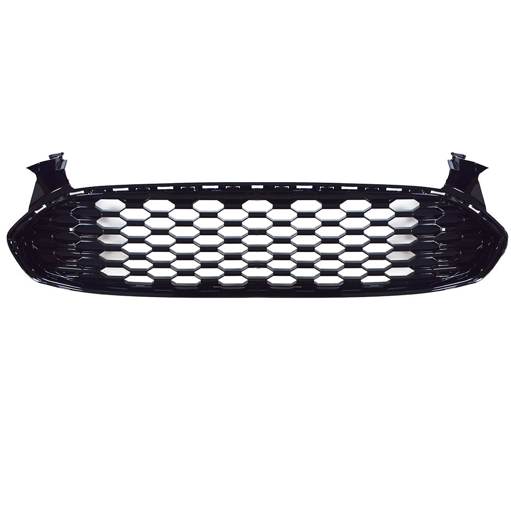 Labwork Honeycomb Front Bumper Mesh Grill Grille for 2013-2016 Ford Fusion Gloss Black