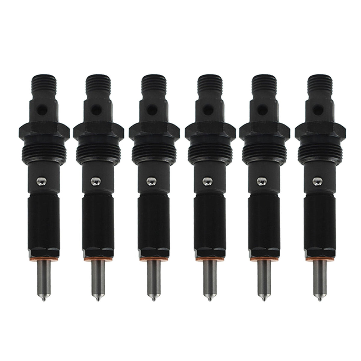 Diesel Fuel Injector 40-60 HP M14 145 6*14 Set for 94-98 Dodge 5.9L Cummins New Lab Work Auto