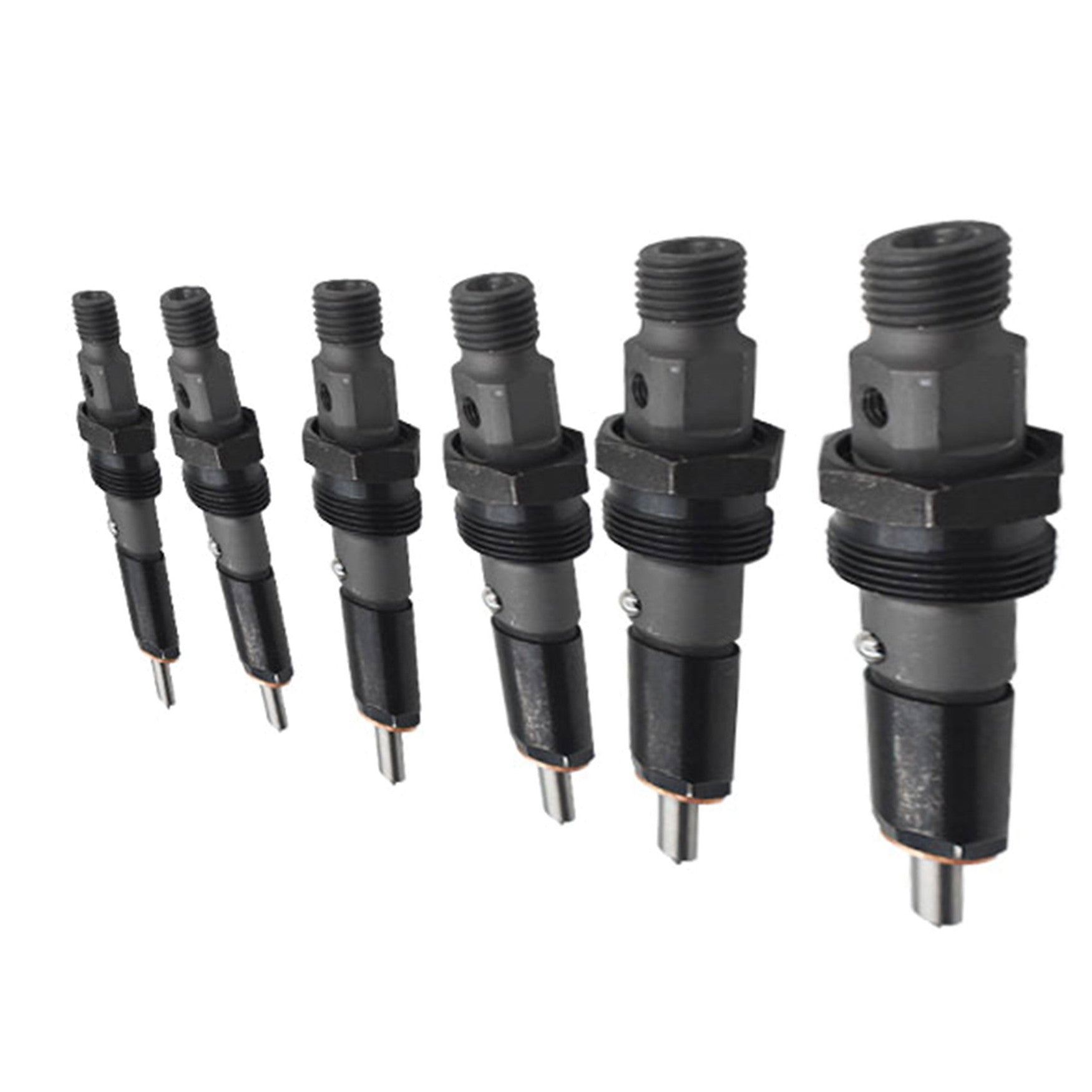 Diesel Fuel Injector 40-60 HP M14 145 6*14 Set for 94-98 Dodge 5.9L Cummins New Lab Work Auto
