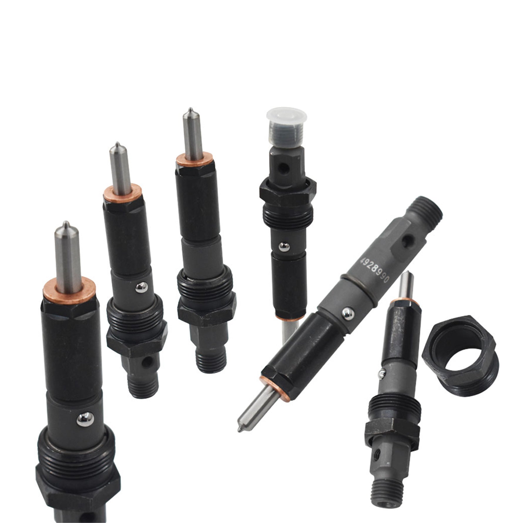 Diesel Fuel Injector 40-60 HP M14 145 6*14 Set for 94-98 Dodge 5.9L Cummins New Lab Work Auto