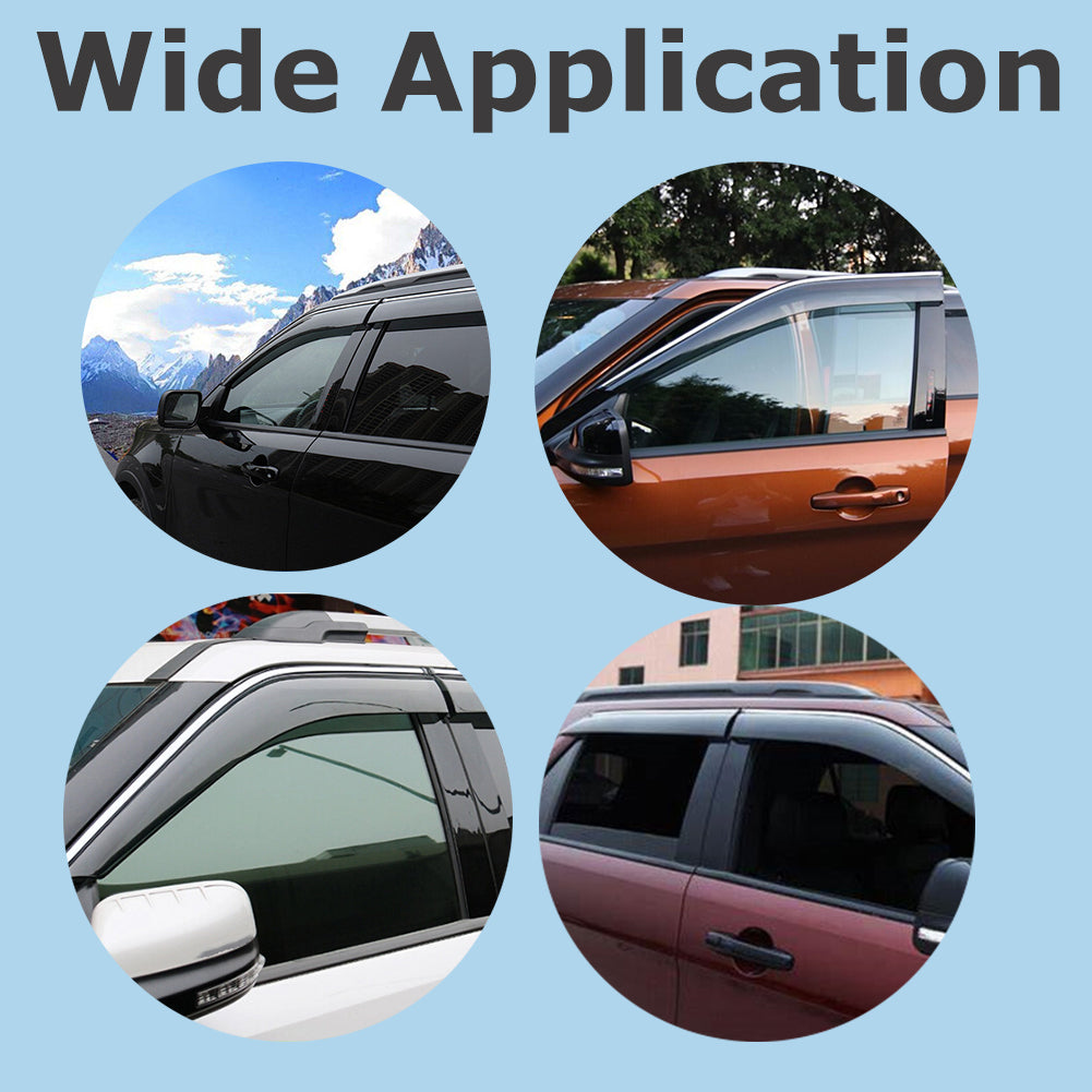Door Window Visor Rain Guard Wind Shield for Ford Explorer 2011-2019 US Lab Work Auto