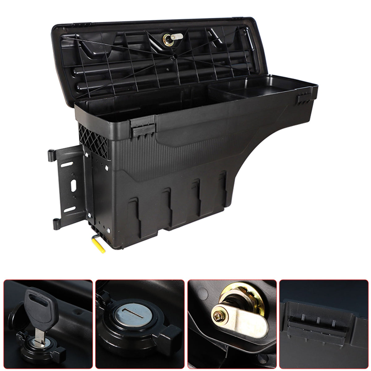 Driver LEFT Side Truck Bed Swing Case Storage Box For 2007-2020 TOYOTA TUNDRA Lab Work Auto