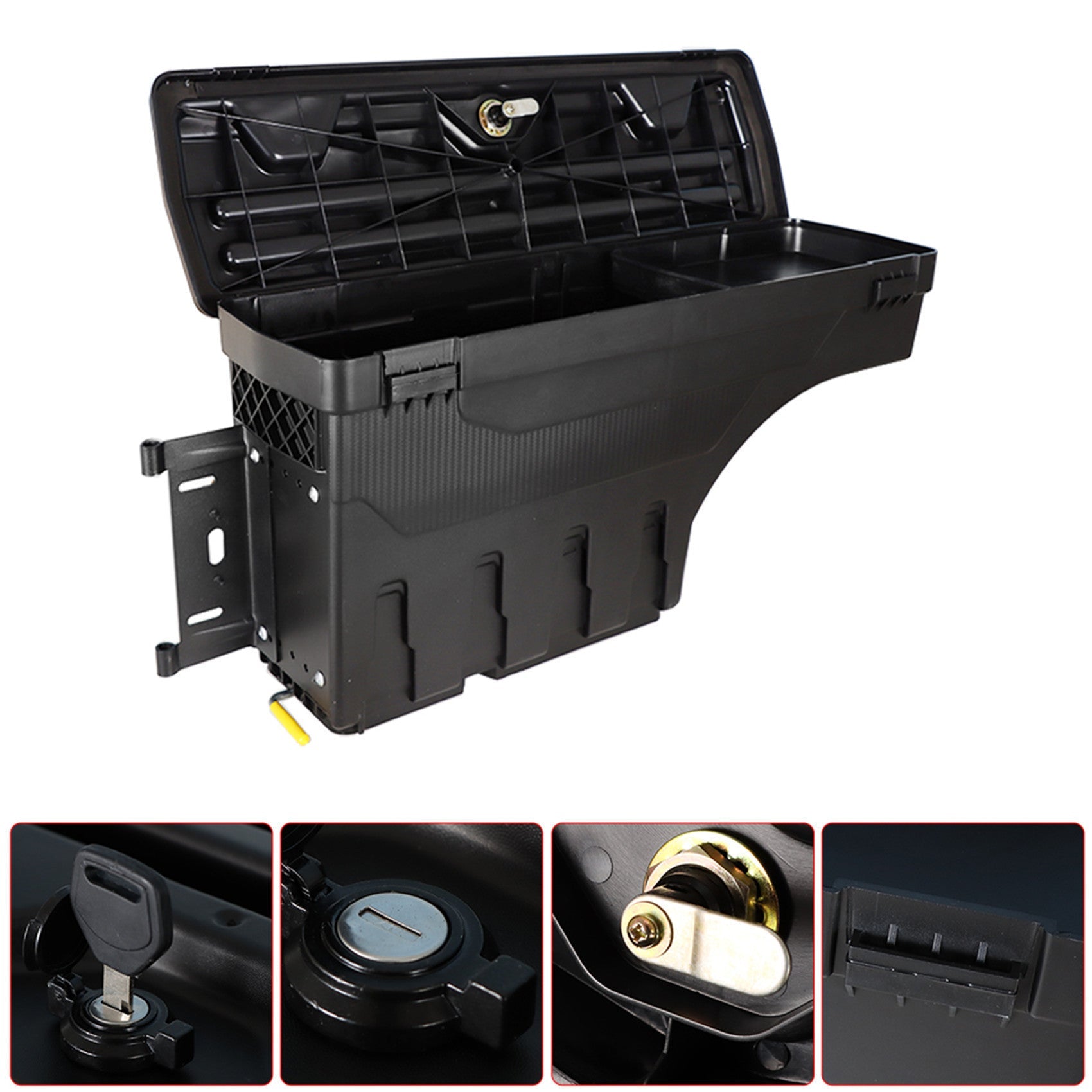 Driver LEFT Side Truck Bed Swing Case Storage Box For 2007-2020 TOYOTA TUNDRA Lab Work Auto