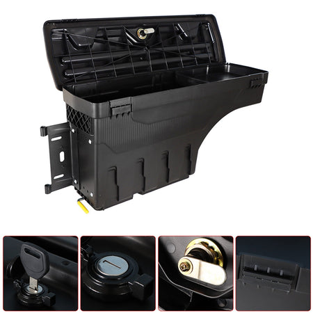 Driver LEFT Side Truck Bed Swing Case Storage Box For 2007-2020 TOYOTA TUNDRA Lab Work Auto