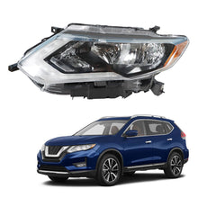 Load image into Gallery viewer, Driver Left Side Headlamp Fit For 2017-19 Nissan Rogue Chrome Halogen Headlight Lab Work Auto