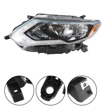 Load image into Gallery viewer, Driver Left Side Headlamp Fit For 2017-19 Nissan Rogue Chrome Halogen Headlight Lab Work Auto