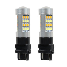 Load image into Gallery viewer, Dual Color White/Amber 3157 LED DRL Switchback Turn Signal Parking Light Bulbs Lab Work Auto