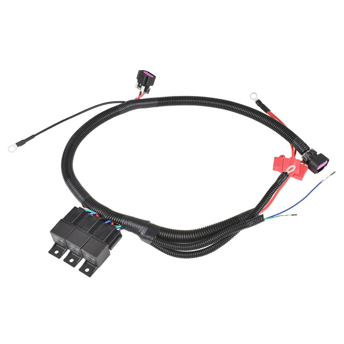 Dual Electric Fan Upgrade Wiring Harness 7L5533A226T For 1999–2006 ECU Control Lab Work Auto