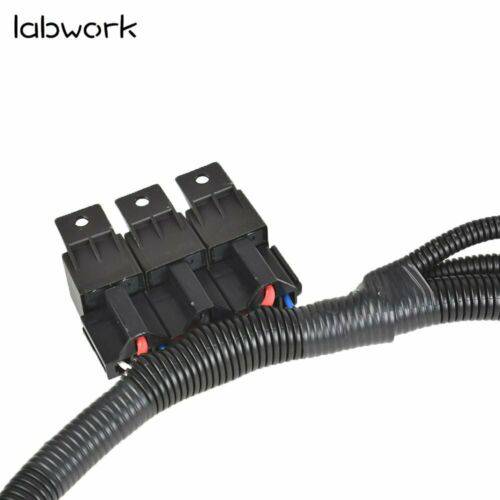 Dual Electric Fan Upgrade Wiring Harness 7L5533A226T For 1999–2006 ECU Control Lab Work Auto